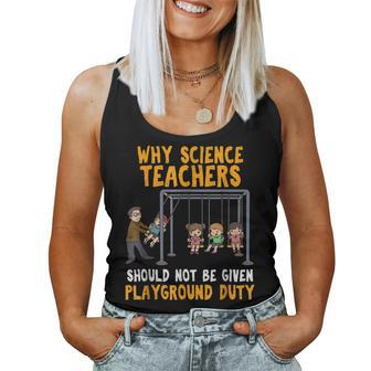 Science Physicist Chemist Teacher Vintage Women Tank Top - Monsterry CA