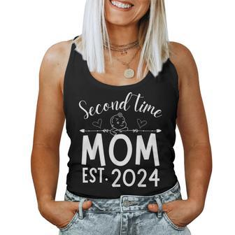 Second Time Mom Pregnancy Mother's Day Soon To Be Mom Women Tank Top - Thegiftio UK