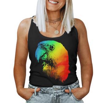 Senegal Parrot Colorful Rainbow Retro Women Tank Top - Monsterry UK