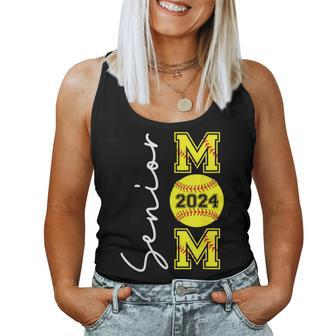 Senior Mom 2024 Softball Mommy Class Of 2024 Graduation 2024 Women Tank Top - Seseable