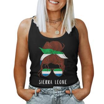 Sierra Leone Messy Hair Girl Sierra Leonean Roots Pride Women Tank Top - Monsterry UK