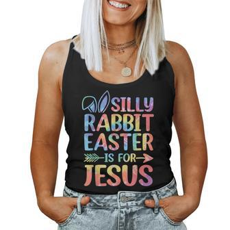 Silly Rabbit Easter Is For Jesus Religious Christian Faith Women Tank Top - Monsterry