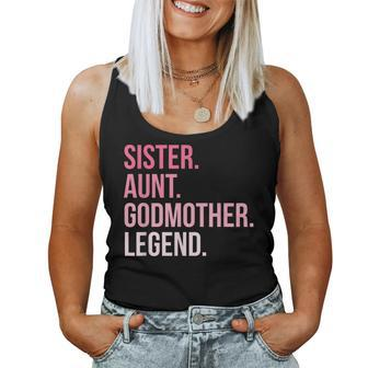 Sister Aunt Godmother Legend Family Auntie Women Tank Top - Monsterry UK