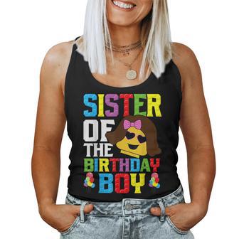 Sister Of The Birthday Boy Building Blocks Master Builder Women Tank Top - Monsterry CA