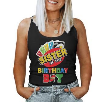 Sister Of The Birthday Boy Uno Mom Mama 1St Bday Women Tank Top - Monsterry CA