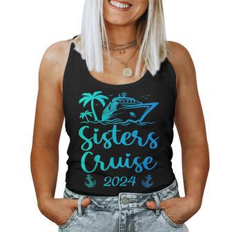 Sisters Cruise 2024 Sister Cruising Vacation Trip Women Tank Top - Monsterry UK