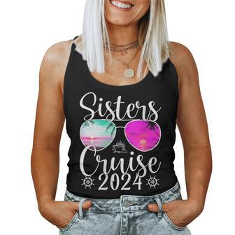 Sisters Cruise 2024 Sister Cruising Vacation Trip Women Tank Top - Seseable