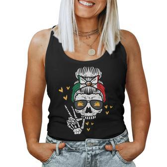 Skeleton Mexico Cinco De Mayo Mexican Independence Day Women Tank Top - Seseable