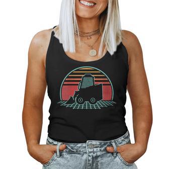 Skid Sr Loader Retro 80S Style Construction Worker Women Tank Top - Monsterry CA