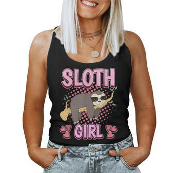 Sloth Girl Sloth Women Tank Top - Thegiftio UK