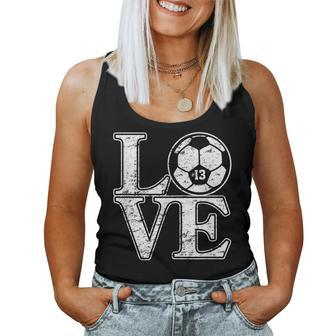 Soccer 13 Soccer Mom Dad Favorite Player Jersey Number 13 Women Tank Top - Monsterry AU