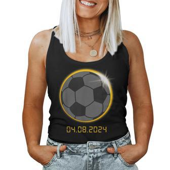 Soccer Lover Player Total Solar Eclipse Outfit Women Tank Top | Mazezy
