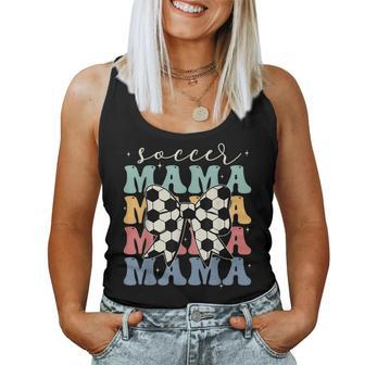 Soccer Mama Retro Groovy Soccer Softball Mom Women Tank Top | Mazezy DE