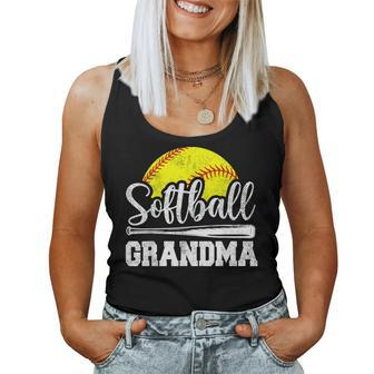 Softball Grandma Softball Player Game Day Mother's Day Women Tank Top - Seseable