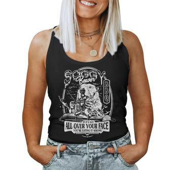 Soggy Beaver Bbq If It's Not All Over Your Face Women Women Tank Top | Mazezy