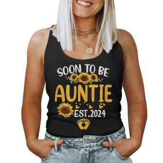 Soon To Be Auntie 2024 Mother's Day For New Auntie Women Tank Top - Monsterry UK