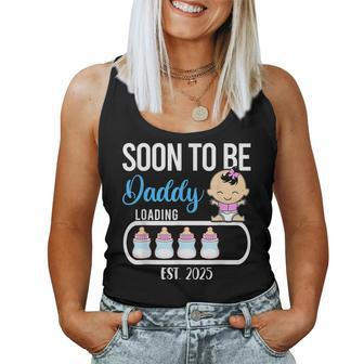 Soon To Be Daddy 2025 Girl Gender Reveal Party Dad Father Women Tank Top - Monsterry