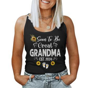 Soon To Be Great Grandma 2024 First Time Grandma Women Tank Top - Seseable