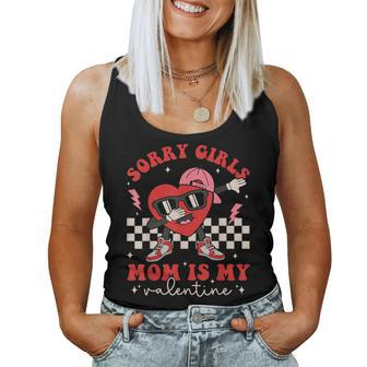 Sorry Girls Mom Is My Valentine Heart Boy Girl Women Tank Top - Monsterry DE