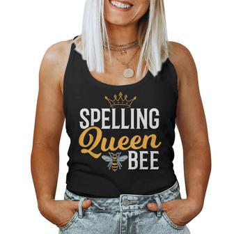 Spelling Bee Queen School Competition Girl Spelling Bee Women Tank Top - Monsterry UK