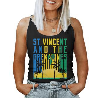 St Vincent And The Grenadines Retro 70S 80S Vintage Women Tank Top - Monsterry CA