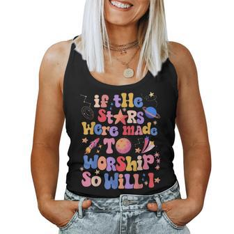 If The Stars Were Made To Worship Retro Christian Bible Women Tank Top - Monsterry