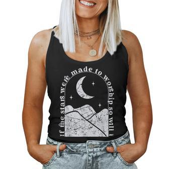 If The Stars Were Made To Worship So Will I Christian Boho Women Tank Top - Monsterry UK