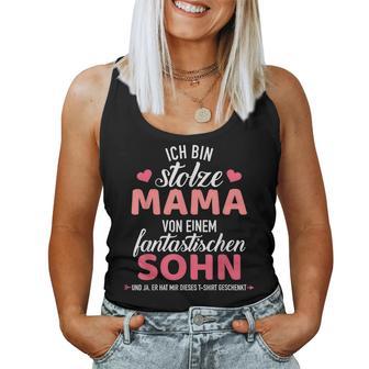 Stolze Mamaon Einer Fantastischen Sohn Slogan Tank Top Frauen - Geschenkecke