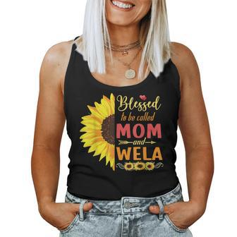 Sunflowers Happy Mothers Blessed To Be Called Mom And Wela Women Tank Top - Monsterry DE