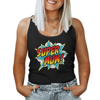 Super Mum Comic Book Superhero Mother's Day Women Tank Top - Thegiftio UK