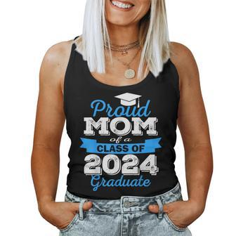 Super Proud Mom Of 2024 Graduate Awesome Family College Women Tank Top - Monsterry CA