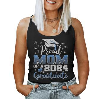 Super Proud Mom Of 2024 Graduate Awesome Family College Women Tank Top | Mazezy UK