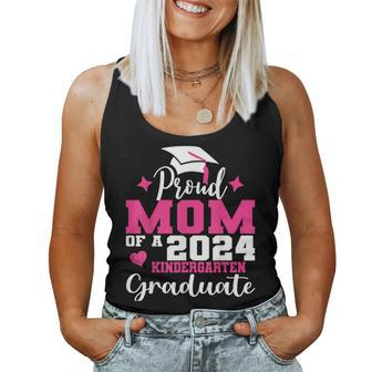 Super Proud Mom Of 2024 Kindergarten Graduate Awesome Family Women Tank Top - Monsterry CA