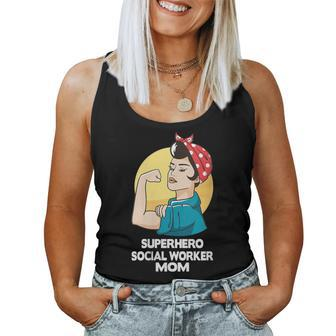 Superhero Social Worker Mom Social Worker Women Tank Top - Monsterry CA