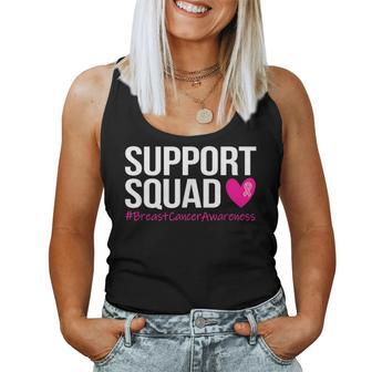 Support Squad Breast Cancer Awareness Month Pink Mens Women Tank Top - Thegiftio UK