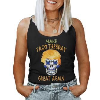 Make Taco Tuesday Great Again Trump Taco Women Women Tank Top - Monsterry DE