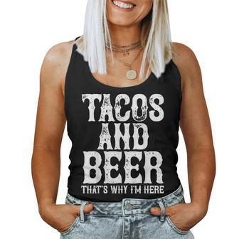 Tacos And Beer Cinco De Mayo Drinking Drunk Fiesta Women Tank Top - Monsterry AU
