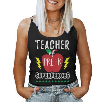 Teacher Of Pre K Superheroes Teacher Team T Women Tank Top - Monsterry