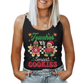 Teacher Of Smart Cookies Gingerbread Christmas Teachers Women Tank Top | Mazezy