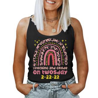 Teaching 2Nd Grade On Twosday 2-22-22 2022 Twos Day Teacher Women Tank Top - Monsterry AU