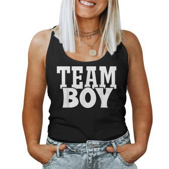 Team Boy Team Girl Blue Gender Reveal Party Matching Family Women Tank Top - Seseable
