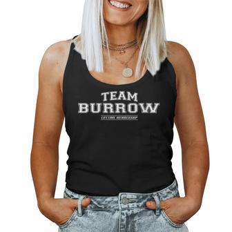 Team Burrow Proud Family Surname Last Name Women Tank Top - Seseable