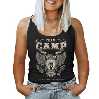 Team Camp Family Name Lifetime Member Women Tank Top - Seseable