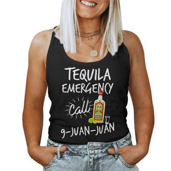 Tequila Emergency Call 9 Juan Juan Tequila Women Tank Top - Monsterry DE