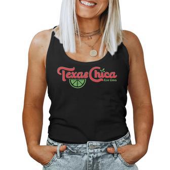 Texas Chica Latina Graphic 1 Proud Vintage Texas Pride Women Tank Top - Monsterry UK