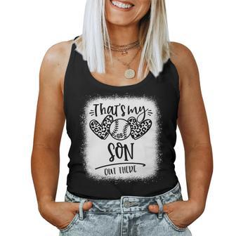 That's My Son Out There Number 69 Baseball Mom & Dad Women Tank Top - Monsterry DE