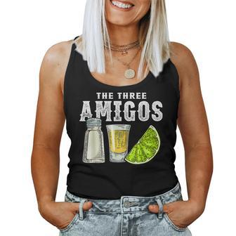 The Three Amigos Lime Salt Tequila Cinco De Mayo Women Tank Top - Seseable