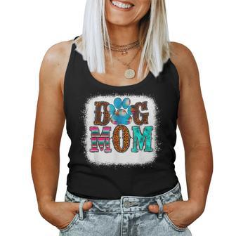 Tie Dye Leopard Dog Mama For Mom Mother's Day Dog Love Women Tank Top | Mazezy