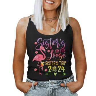 Tie-Dye Sister's Weekend Trip 2024 Sisters On The Loose Women Tank Top | Mazezy DE