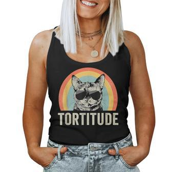 Tortitude Tortie Cat Mom Tortoiseshell Mama Women Tank Top - Monsterry DE